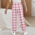 thumbnail image 4 of Cowsor Girls Graphic Print Sweatpants Athletic Drawstring Joggers Cute Track Pants with Pockets for Kids, 4 of 6