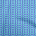 thumbnail image 1 of oneOone Polyester Lycra Medium Blue Fabric Asian Ikat Sewing Craft Projects Fabric Prints By Yard 56 Inch Wide, 1 of 4