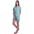 thumbnail image 2 of Moomaya Sleep Sets For Women With Shorts Pj Printed Short Sleeve Sleep Tops, 2 of 6