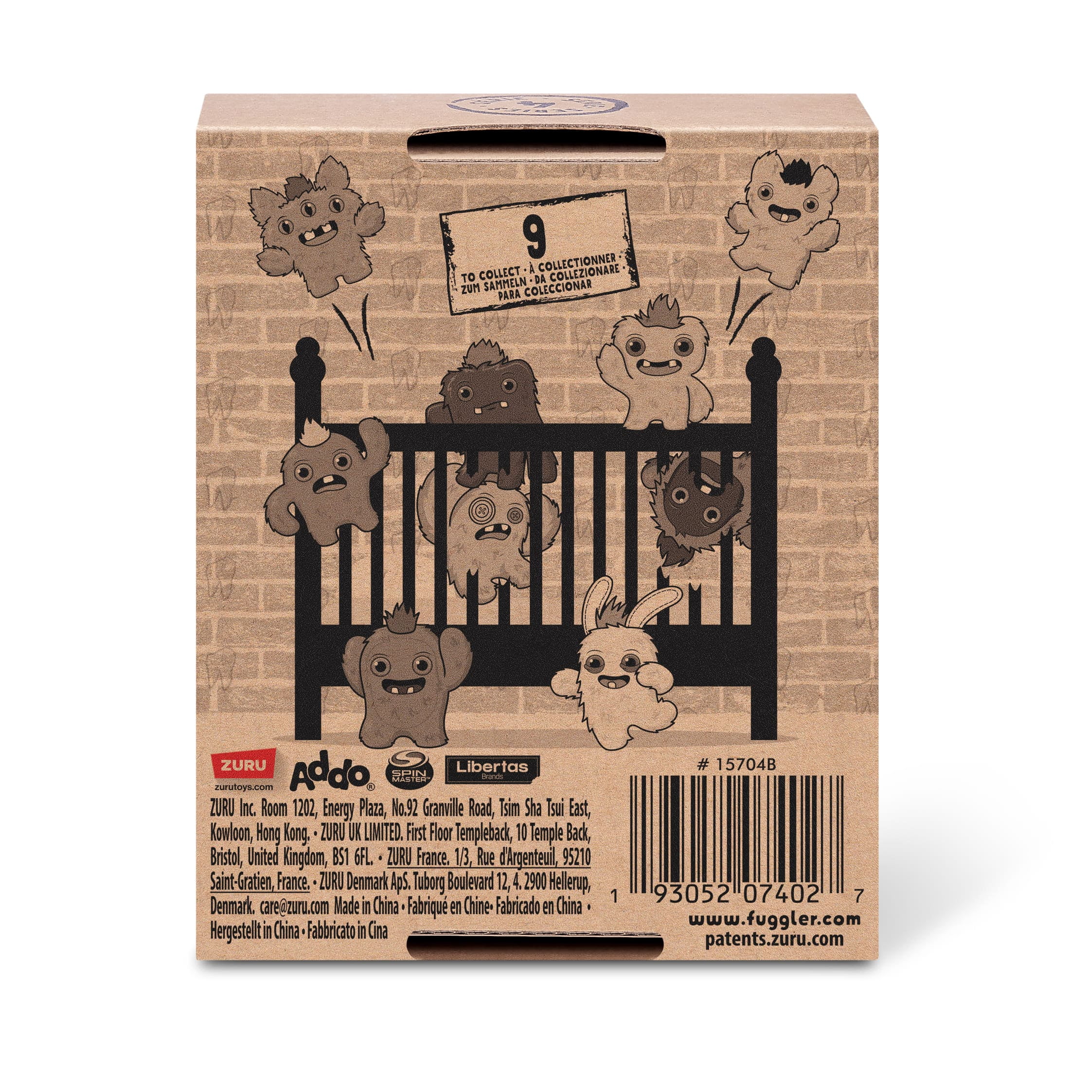 Fuggler Baby Fuggs 3,5 pouces Série 4 de ZURU, Funny Ugly Monster Jouet en peluche