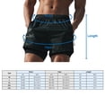 thumbnail image 4 of Men's 2 in 1 Running Shorts with Pockets Compression Liner Gym Training Fitness Workout Short Pants, 4 of 8