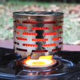 thumbnail image 3 of Chauffage de Camping Portable Mini Capuchon de Réchaud à Gaz Extérieur en Acier Inoxydable, 3 of 5