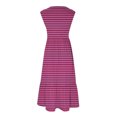 thumbnail image 4 of Besolor Robes d'Été pour Femmes Imprimées à Col Rond Sans Manches Robe Débardeur Décontractée Fluide de Plage Longue avec Poches, 4 of 4