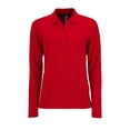 thumbnail image 1 of SOLS Womens Perfect Long Sleeve Pique Polo Shirt, 1 of 7
