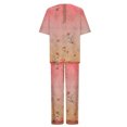 thumbnail image 3 of Hauts à Manches Courtes pour Femmes Costume d'Été Mode Short Imprimé Pantalons Colorés Costume Décontracté Deux Pièces Hauts à Manches Courtes pour Femmes Hauts d'Été pour Femmes avec Manches, 3 of 6
