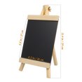 thumbnail image 4 of Tableau Noir en Bois Autoportant pour Mariage Panneau de Message Tableau Noir de Table, 4 of 8