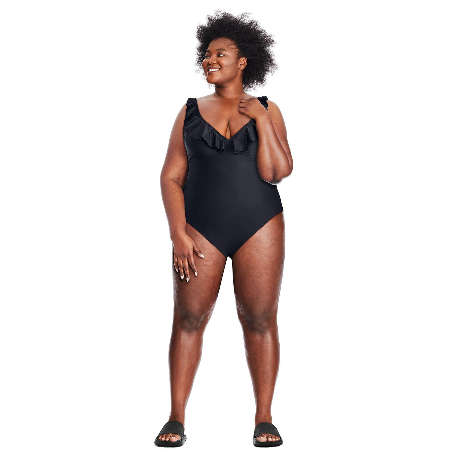 Maillot de bain à volants George Plus pour femmes