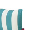 thumbnail image 2 of Noble House Coronado Striped Rectangular Throw Pillow in Dark Teal (Set of 2), 2 of 15