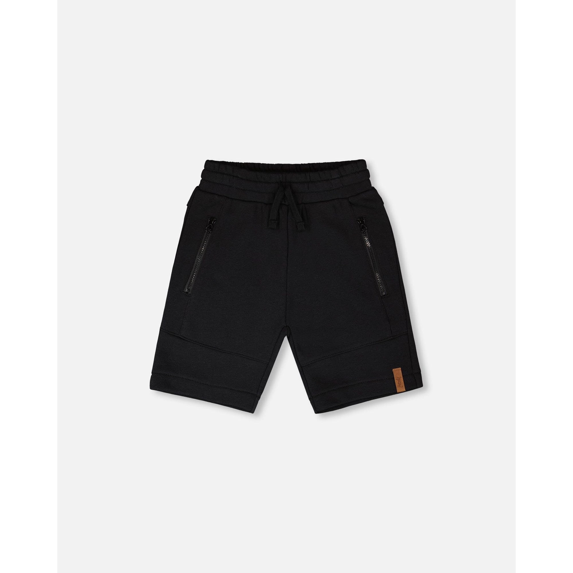 French Terry Shorts With Cross Seams Black - Walmart.ca
