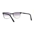 thumbnail image 2 of Mens 90s Fashion Metal Rim Rectangle Bifocal Light Sunglasses Reader Black +2.0, 2 of 4