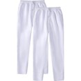 thumbnail image 1 of RXIRUCGD Men's Fashion Drawstring Elastic Waist Solid Color Casual Sweat Length Pants 2 PC, White, Size: M, 1 of 5