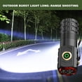 thumbnail image 2 of Clearance,Flashlight,Super Bright Flashlight,Rechargeable LED Flashlight With High Lumen, 18500 Lithium Battery Super Bright, Scalable And Flashlight, Powerful Handheld Flashlight Suitable, 2 of 3