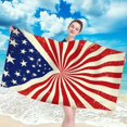 thumbnail image 2 of XZNGL Independence Day Microfiber Beach Towel Super Lightweight Colorful Bath Towel Sandproof Beach Blanket Multi-Purpose Towel For Travel Swimming Pool 27x55 Inch, 2 of 9