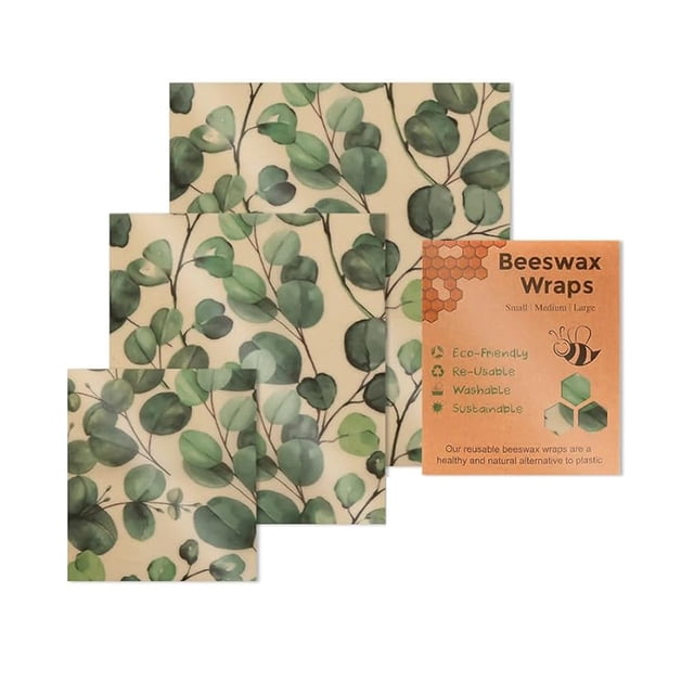 Food Storage Bags Beeswax Wraps For Food 3 Reusable Food Sheets For Fruits And Vegetables 2025 New Food Paper Sheets Plastic Biodegradable Recyclable And, Kitchen Food Storage