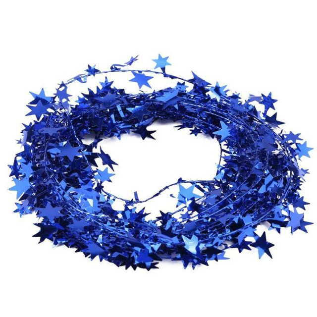 MesaSe Stars Wired Garland Rattan Christmas Tree Decorations for Wedding Birthday Christmas Party Decor