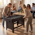 thumbnail image 2 of Gymax 47'' Competition Full Size Soccer Game Table w/22 Players 2 Balls Slide Scorers Black, 2 of 9