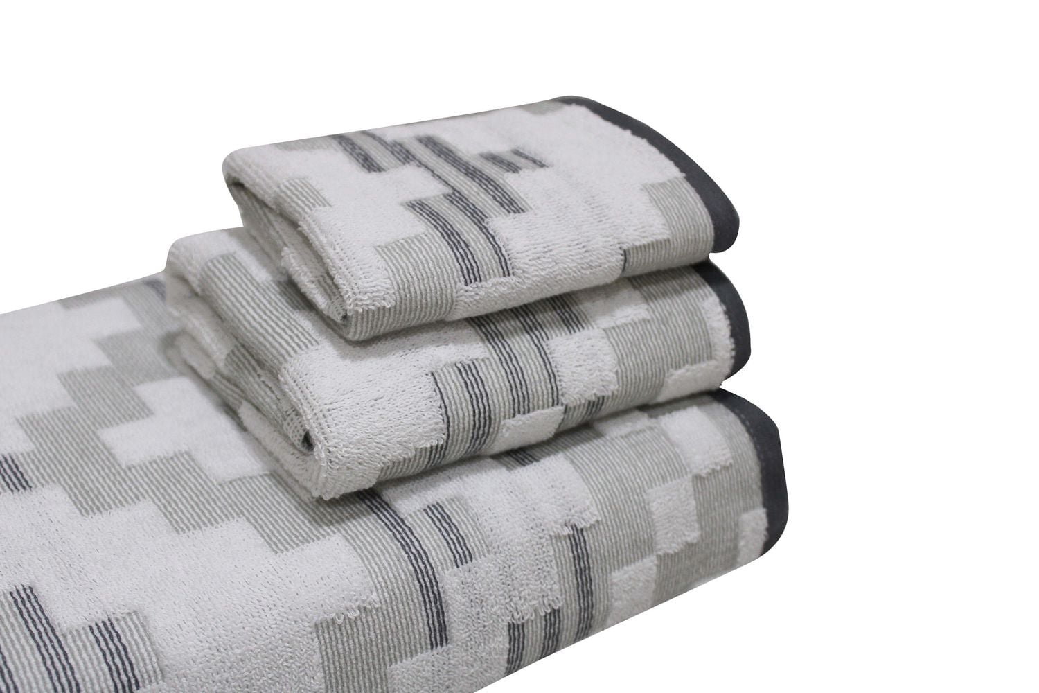 Hometrends Fashion Washcloth, Grey, 1 Piece
