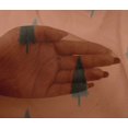 thumbnail image 3 of oneOone Viscose Chiffon Fabric Tree Ikat Print Fabric BTY 42 Inch Wide, 3 of 3