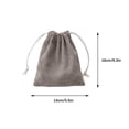thumbnail image 2 of Birdeem Corduroy Storage Bag with Drawstring Strap Pocket Makeup Bag for Women Large Capacity Coin Bag, 2 of 10