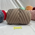 thumbnail image 1 of New Striped Core Spun Crochet Yarn Ice Silk Feeling Polyester Cotton Rope for Handbag Pet Nest Fashion Home Decoration, 1 of 7