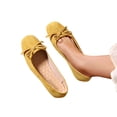 thumbnail image 4 of Gspmoly Chaussures Plates pour Femmes, Chaussures Plates Respirantes à Bout Rond avec Nœud, Mode Décontractée d'Été pour Femmes, Nouvelles Chaussures Plates pour Femmes Jaune 40, 4 of 9