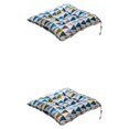 thumbnail image 2 of kurtrusly Coussin de Chaise Carré Doux et Confortable pour un Siège Confortable, Coussins de Siège Simples et Faciles à Entretenir, Triangles Colorés 2Set, 2 of 6