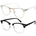thumbnail image 1 of Blue Light Glasses for Men and Women Semi Rimless Half Rim Computer Eyeglasses 2 Pack, 1 of 1