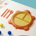 thumbnail image 4 of Turtle Shaped Tableware Set For Kitchen And Dining Table Car Dinner Tray Fiber Plastic For Boys And Girls With Separate Plates Cutlery And Fork And Chopstick, 4 of 5