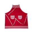 thumbnail image 1 of Martha Stewart Collection Fair Isle Apron, Red, 32″ x 31″, 1 of 1