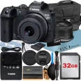 thumbnail image 1 of Canon EOS R7 Mirrorless Camera with RF-S 18-45mm Lens + 32GB Memory Card + Case + ZeeTech Accessory Bundle, 1 of 8