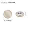 thumbnail image 2 of 10pcs 20L Fabric Cloth Covered Button 12.5mm Round Metal Shank Sewing Buttons for Suits Blouses Sweaters, Skin Color, 2 of 5