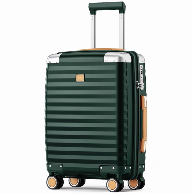Joyway Valise Cabine de 20 Pouces avec Protecteurs d'Angle en Métal, Serrure TSA, Roues Pivotantes, Valise Rigide Légère