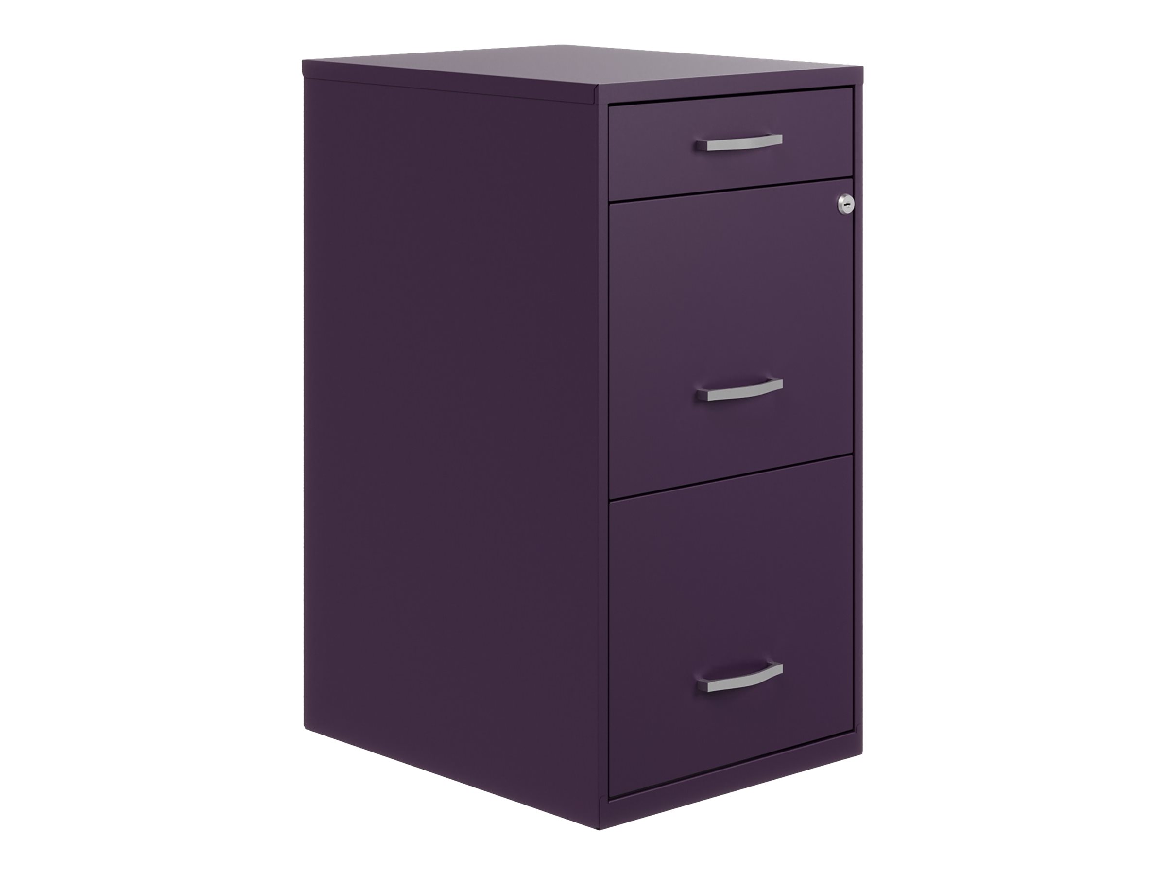 Hirsh Soho Organizer Space Solutions - Classeur Vertical - 3 Tiroirs - Métal - Violet Minuit