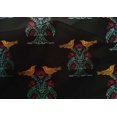 thumbnail image 4 of oneOone Cotton Silk Fabric Bird & Tree Block Printed Fabric 1 Yard 42 Inch Wide, 4 of 4