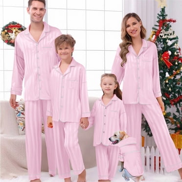 Tenues Assorties pour la Famille Parent Enfant Vêtements pour Enfants Parent Enfant Ensemble de Noël Chaud Imprimé à Carreaux Tenue d'Intérieur pour Enfants, Rose Tenues Assorties pour la Famille pour Femmes 90