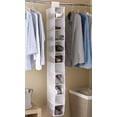 thumbnail image 1 of Organiseur de garde-robe Mainstays à 10 compartiments, organisateur à suspendre pour chaussures et autres accessoires, blanc, pour adulte, 1 of 9