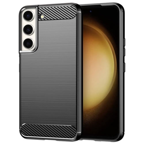 SuperShield Case for Samsung Galaxy S23, Soft Slim Brushed TPU Carbon Fiber Design Protective Cover, Thin Durable Phone Case, Shockproof Protection, Flexible Galaxy S23