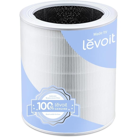 LEVOIT Filtre de Remplacement Core 600S-P, Filtres de Purificateur d'Air Core 600S-RF Authentiques, Prend en Charge le Mode Sommeil HEPA, Activation Haute Efficacité