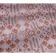thumbnail image 5 of oneOone Viscose Jersey Fabric Block & Geometric Ikat Printed Craft Fabric BTY 60 Inch Wide, 5 of 5