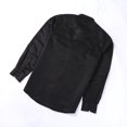 thumbnail image 4 of Fashion Men‘s Formal Long Sleeve Shirt Solid Color Button Up Business Work Dress Top, 4 of 6