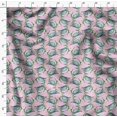 thumbnail image 4 of Soimoi Pink Modal Satin Fabric Crabs Ocean Decor Fabric Printed Yard 42 Inch Wide, 4 of 6