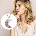 thumbnail image 2 of XZNGL Moon Safety Long Life Lock Necklace Fashionable silver Necklace, 2 of 9