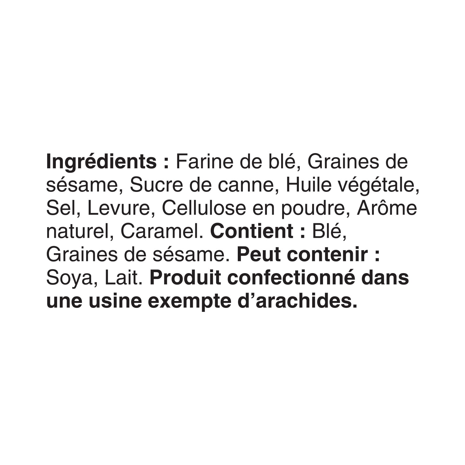 Boulangerie Grissol Melba Canapé Sésame, Dare
