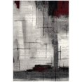 thumbnail image 2 of eRug Outlet Montage Collection Modern Abstract Area Rug (5x8 feet) - 5'3" x 7'7", Grey, 2 of 6