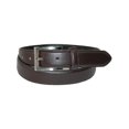 thumbnail image 1 of CTM®  Leather 1 1/8 Inch Basic Dress Belt with Silver Buckle (Men's), 1 of 3