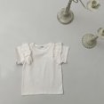 thumbnail image 1 of Chemises pour Filles, Enfants Blouse Ample Unie à Manches à Volants et Col Rond Style Western, 1 of 3