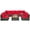 Red, variant on Costway 7PCS Patio Rattan Furniture Set Sectional Sofa Garden Black Cushion