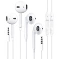 thumbnail image 1 of 2 Pack Wired Headphones for iPhone Earbuds with 3.5mm Plug Earphones Built-in Microphone & Volume Control Compatible with iPhone/ipad/Android/Computer and Other 3.5mm Jack Devices, 1 of 4