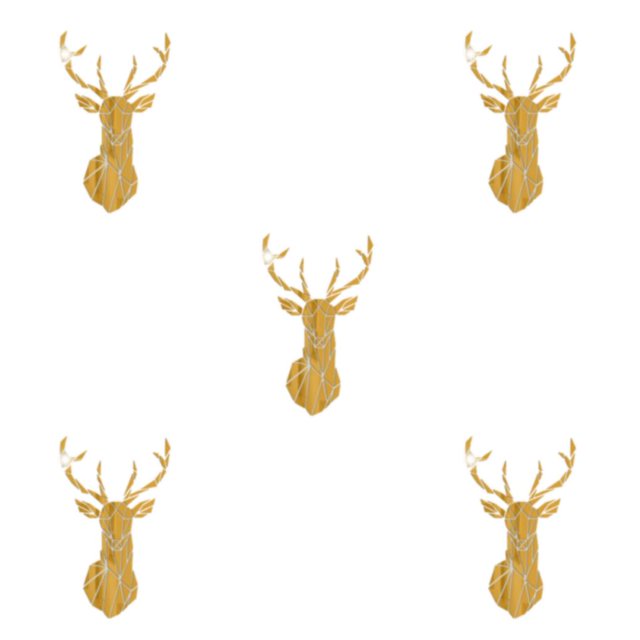 Decodeary Personalized Home Style With 3D Mirror Deer Wall Stickers Acrylic 3D Deer Head Mirror Wall Sticker Multifunctional gold S 5Set