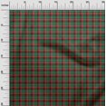 thumbnail image 3 of oneOone Silk Tabby Dark Green Fabric Check Craft Projects Decor Fabric Printed By The Yard 42 Inch Wide, 3 of 4